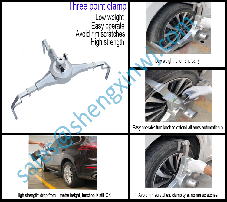 tire wheel alignment clamp pneumatico per l'allineamento della ruota